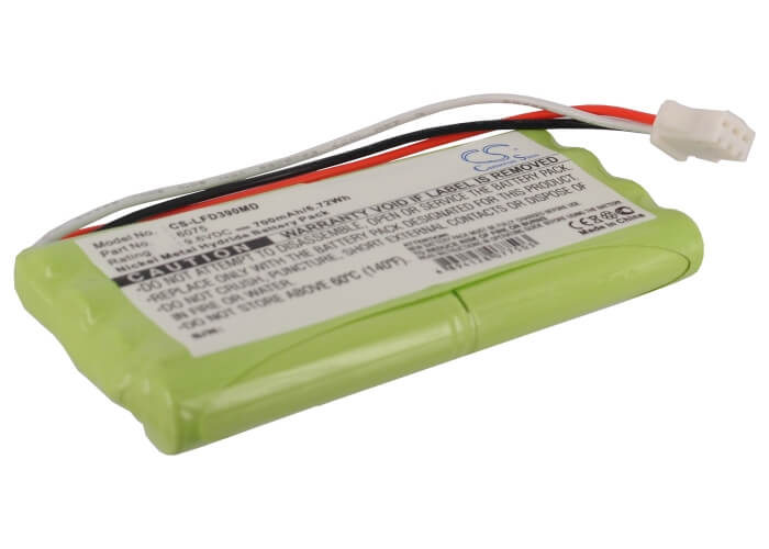 9.6V, 700mAh, Ni-MH Battery fits Toitu, Fd390, Fd390 Doppler, 6.72Wh