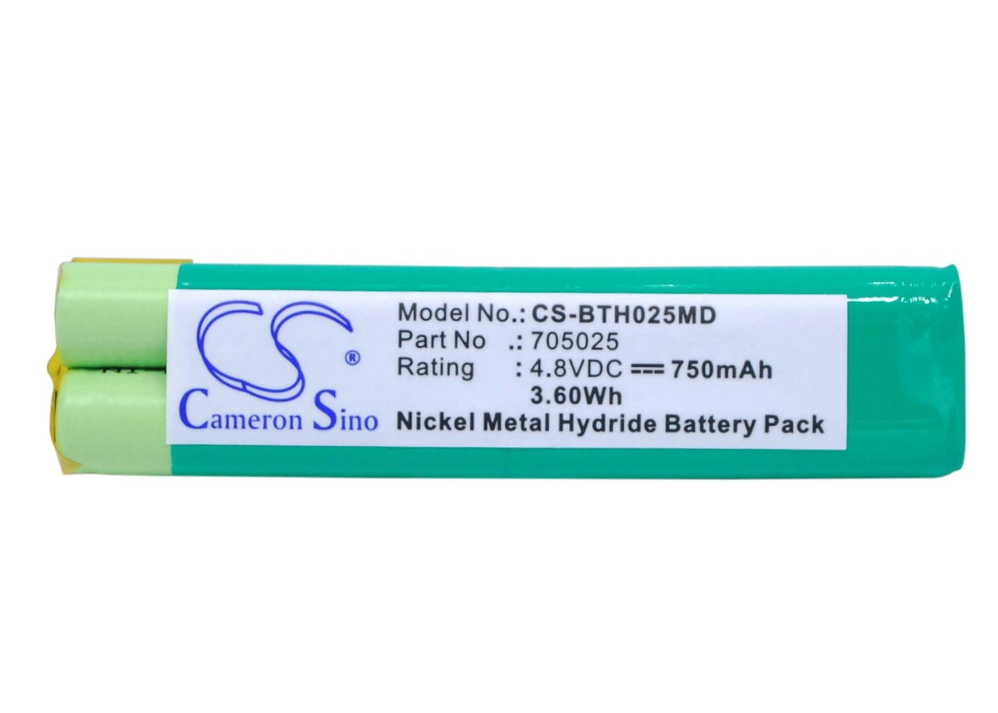 4.8V, 750mAh, Ni-MH Battery fits Brandtech, Autorep E, Handystep, 3.6Wh