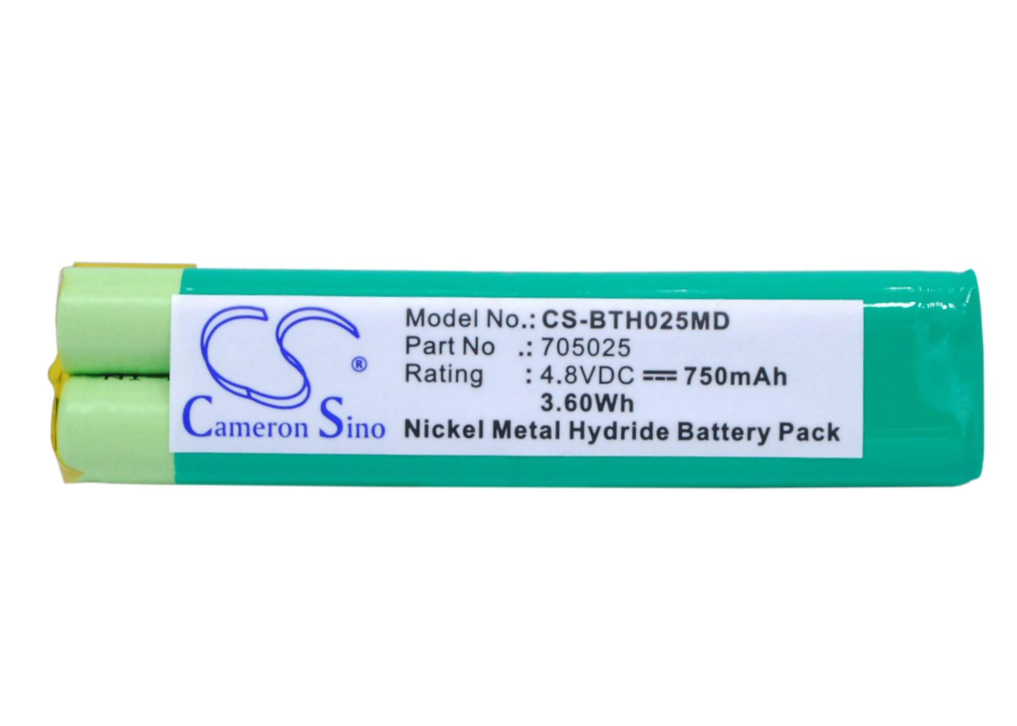 4.8V, 750mAh, Ni-MH Battery fits Brandtech, Autorep E, Handystep, 3.6Wh