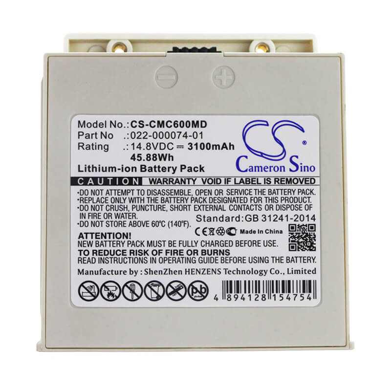 14.8V, 3100mAh, Li-ion Battery fits Comen, C60, 45.88Wh