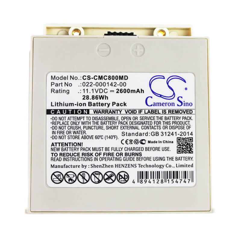11.1V, 2600mAh, Li-ion Battery fits Comen, Nc8, 28.86Wh