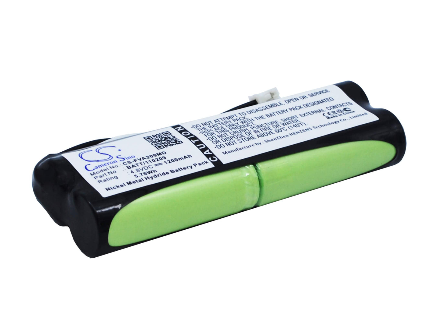 4.8V, 1200mAh, Ni-MH Battery fits Fresenius, Ambix Activ, Applix Feeding Pump, 5.76Wh
