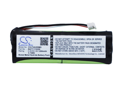 4.8V, 1200mAh, Ni-MH Battery fits Fresenius, Ambix Activ, Applix Feeding Pump, 5.76Wh
