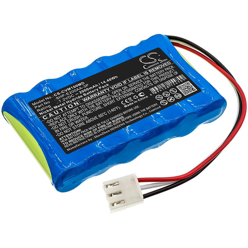 7.2V, 2000mAh, Ni-MH Battery fits Care Vision, Om-100, 14.4Wh