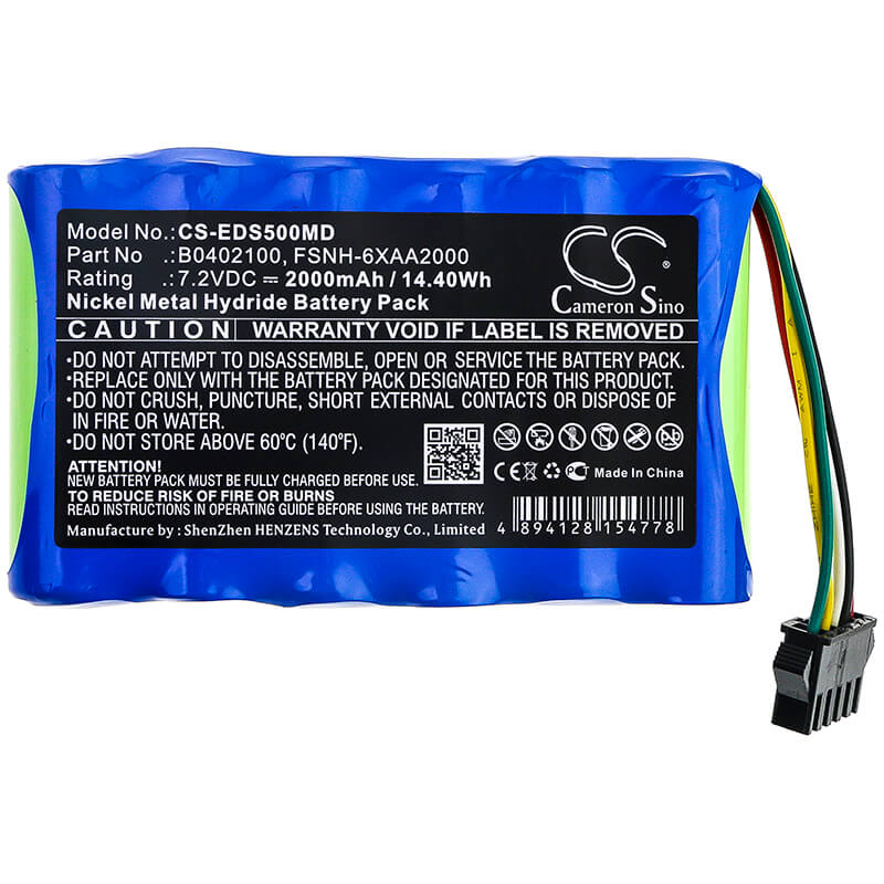 7.2V, 2000mAh, Ni-MH Battery fits Edan, Sd5, Sd6, 14.4Wh