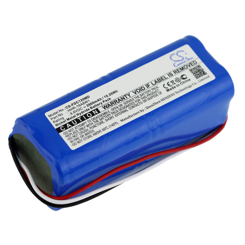 9.6V, 2000mAh, Ni-MH Battery fits Fukuda, Cardisuny C120, Ecg Cardisuny C120, 19.2Wh