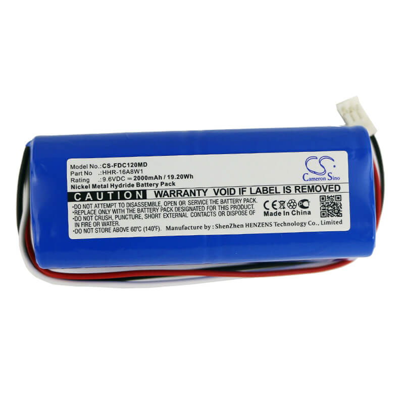 9.6V, 2000mAh, Ni-MH Battery fits Fukuda, Cardisuny C120, Ecg Cardisuny C120, 19.2Wh