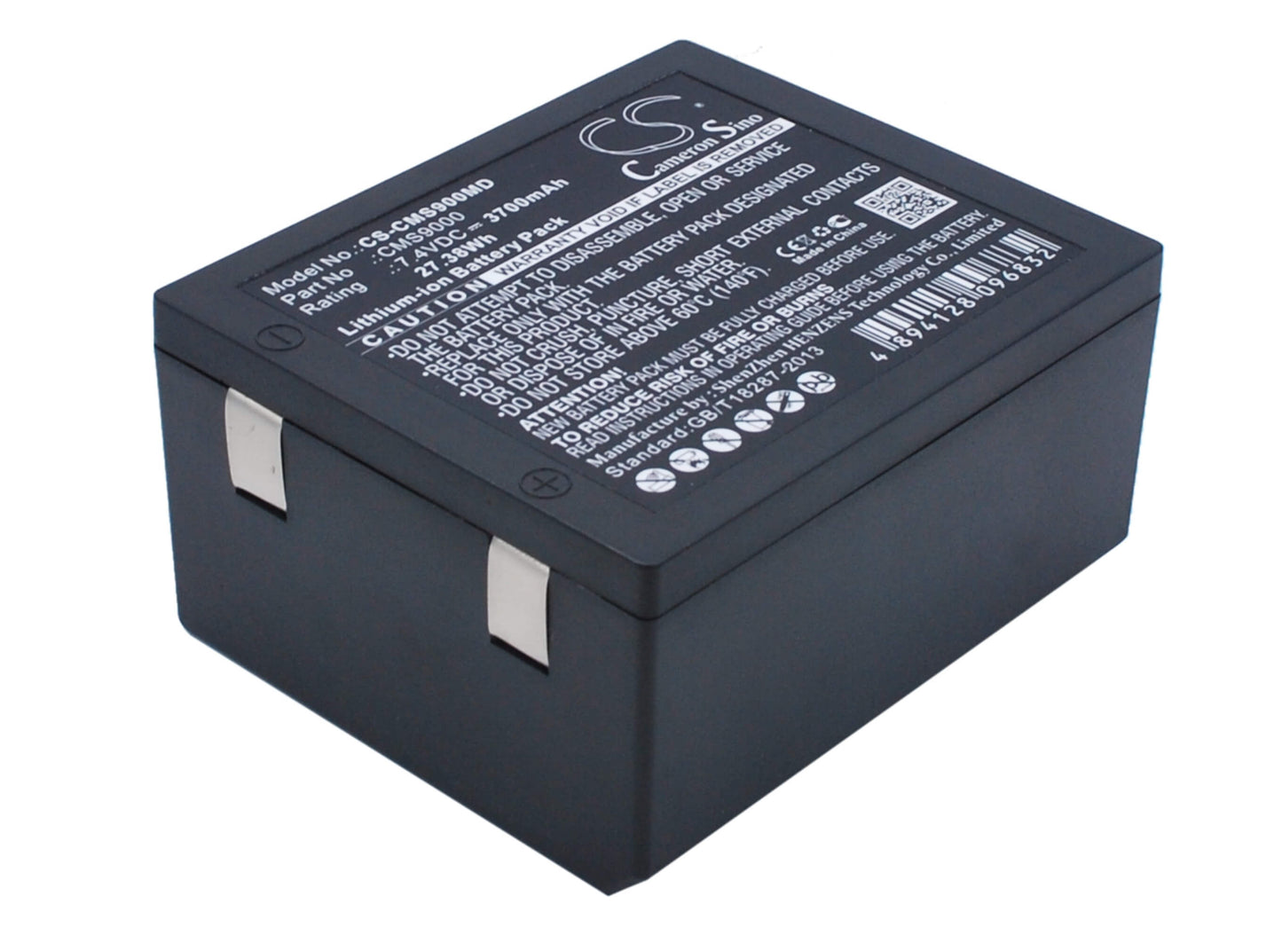 7.4V, 3700mAh, Li-ion Battery fits Contec, Cms7000, Cms7000 Patient Monitor, 27.38Wh