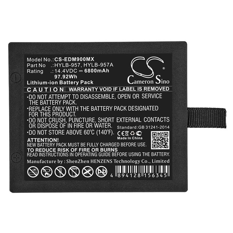 14.4V, 6800mAh, Li-ion Battery fits Omron, Hbp-3100, 97.92Wh