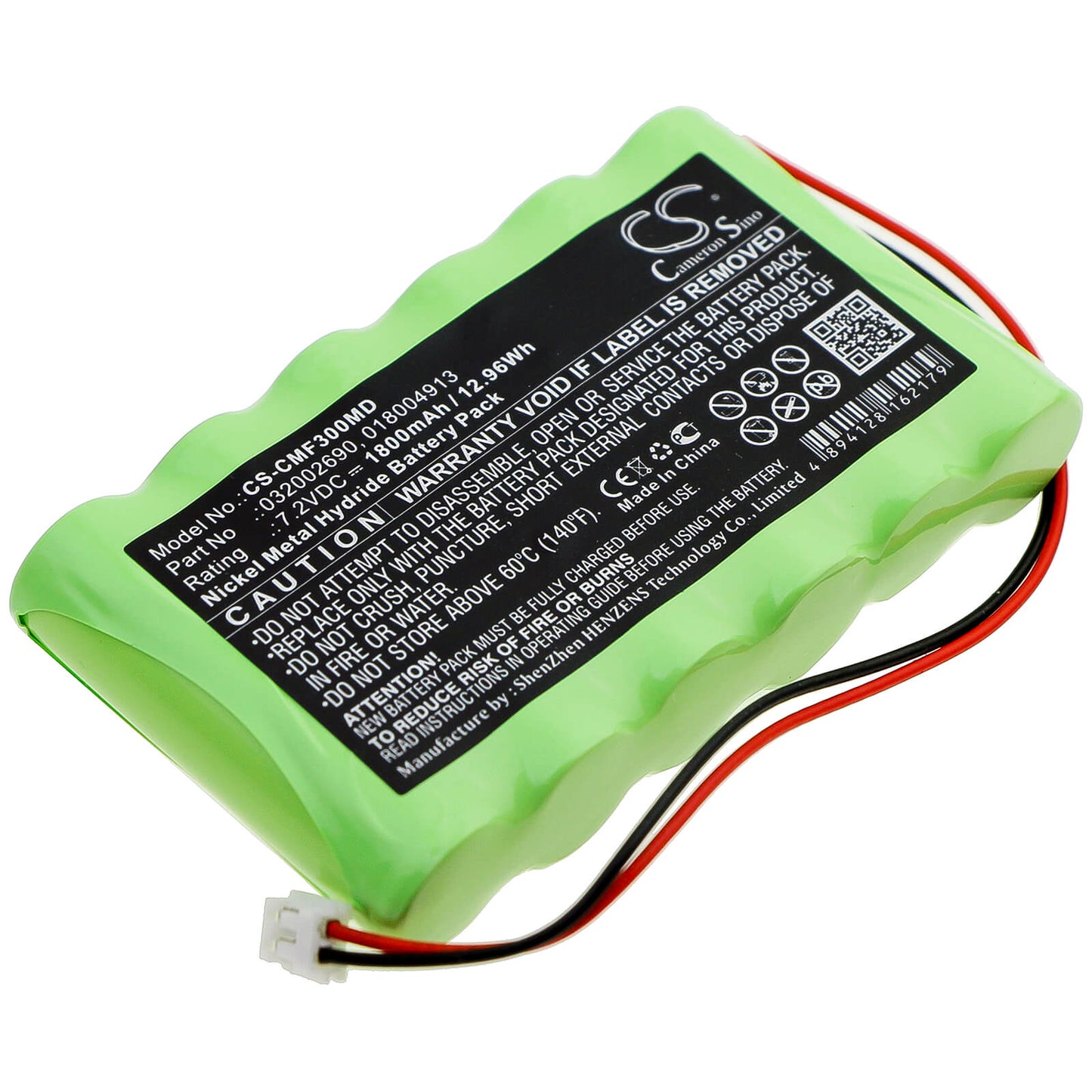 7.2V, 1800mAh, Ni-MH Battery fits Compex, Fitness, Fitness Tens, 12.96Wh