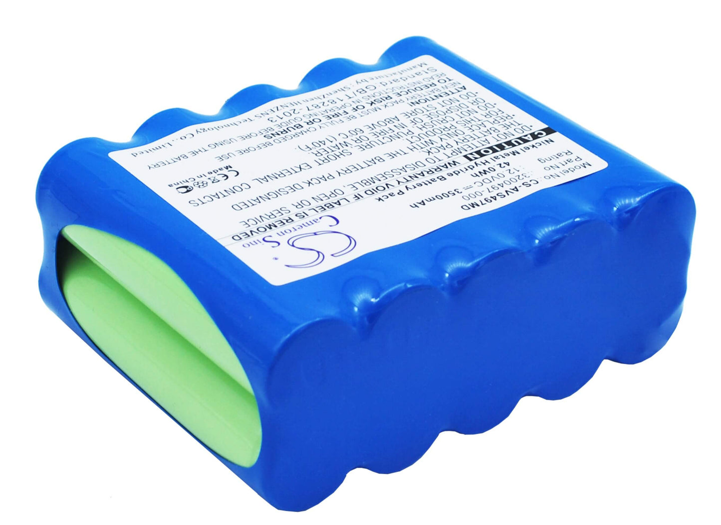12.0V, 3500mAh, Ni-MH Battery fits Carefusion, 16048 Ventilator, Ventilator, 42Wh