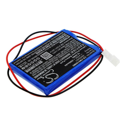 7.4V, 2500mAh, Li-Polymer Battery fits Contec, Ecg-100g, 18.5Wh