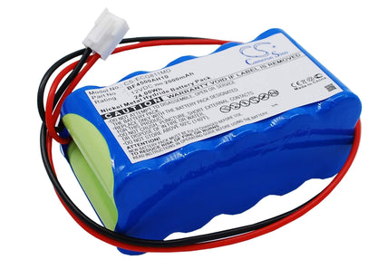 12.0V, 2000mAh, Ni-MH Battery fits Osen, Ecg-8110, Ecg-8110a, 24Wh