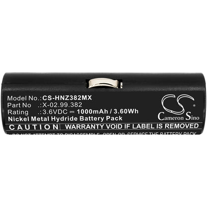 3.6V, 1000mAh, Ni-MH Battery fits Heine, Beta Handles, Ophthalmoscope Beta 200, 3.6Wh