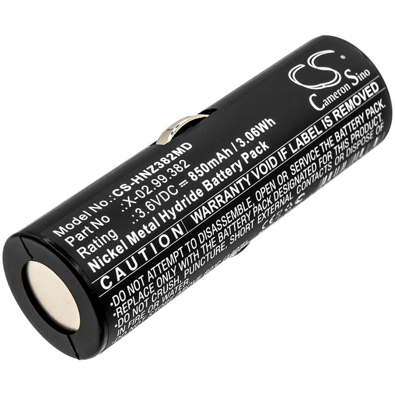 3.6V, 850mAh, Ni-MH Battery fits Heine, Beta Handles, Ophthalmoscope Beta 200, 3.06Wh