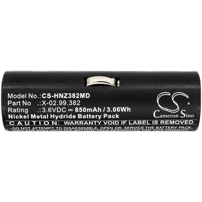3.6V, 850mAh, Ni-MH Battery fits Heine, Beta Handles, Ophthalmoscope Beta 200, 3.06Wh