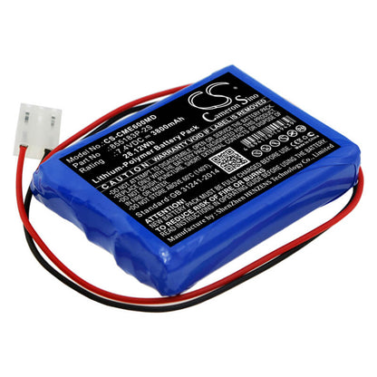 7.4V, 3800mAh, Li-Polymer Battery fits Contec, Ecg-600g, 28.12Wh