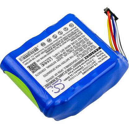 9.6V, 2500mAh, Ni-MH Battery fits Carefusion, Gp Large Volumetric Pump, Gp Pump, 24Wh