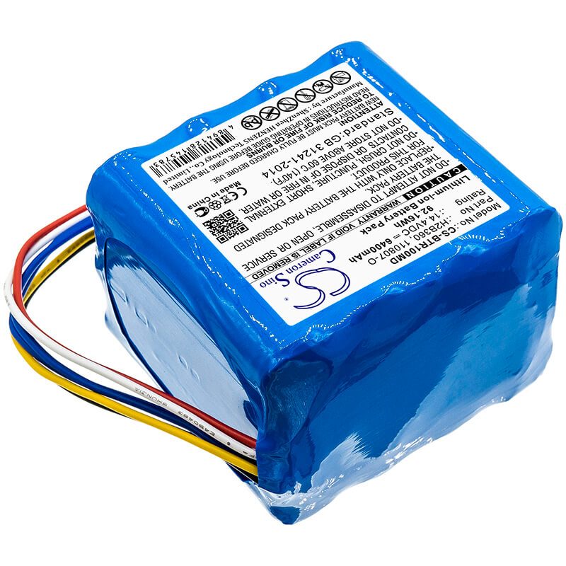 14.4V, 6400mAh, Li-ion Battery fits Bellavista, 1000, Respirator, 92.16Wh