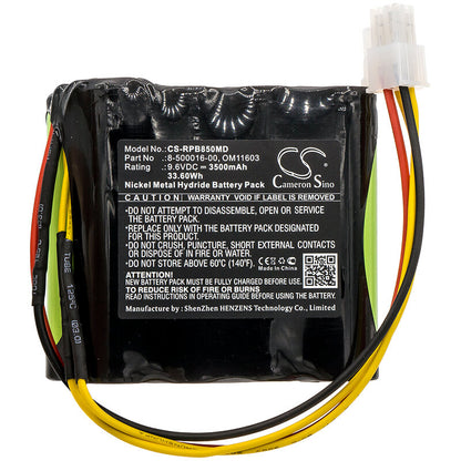 9.6V, 3500mAh, Ni-MH Battery fits Respironics, Bipap Focus Ventilator, 33.6Wh