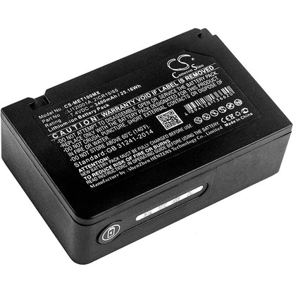 7.4V, 3400mAh, Li-ion Battery fits Mindray, Defibrillateur Beneview T1, T1, 25.16Wh