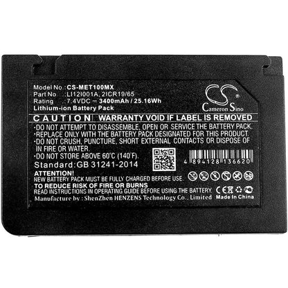 7.4V, 3400mAh, Li-ion Battery fits Mindray, Defibrillateur Beneview T1, T1, 25.16Wh