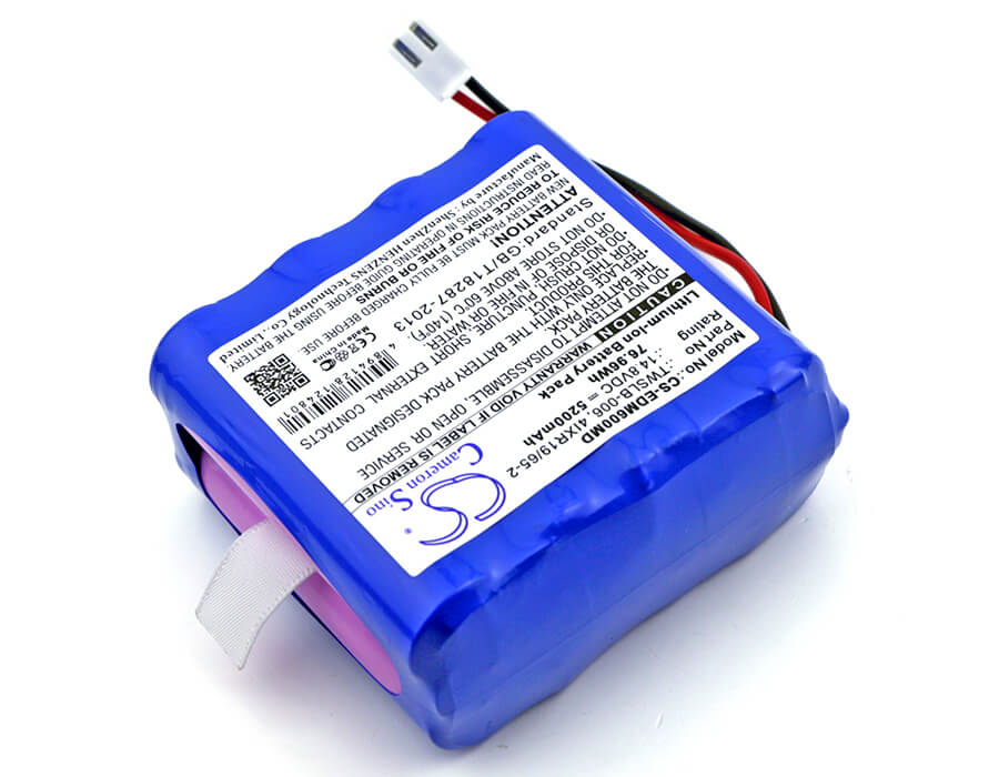 14.8V, 5200mAh, Li-ion Battery fits Edan, F6, F9, 76.96Wh