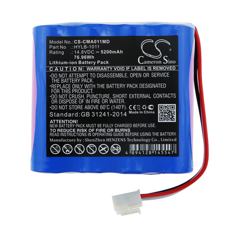 14.8V, 5200mAh, Li-ion Battery fits Comen, C20, Star 5000, 76.96Wh