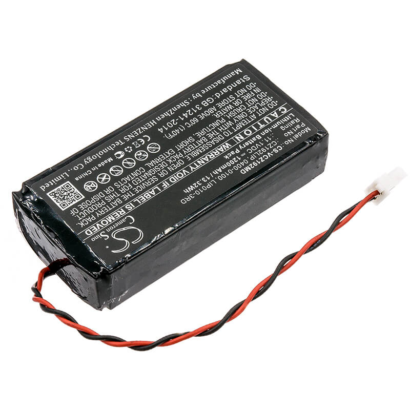 11.1V, 1200mAh, Li-ion Battery fits Verathon, 0400-0100, 0800-0404, 13.32Wh