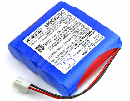 14.8V, 3400mAh, Li-ion Battery fits Biocare, Ecg-6010, Ecg-6020, 50.32Wh