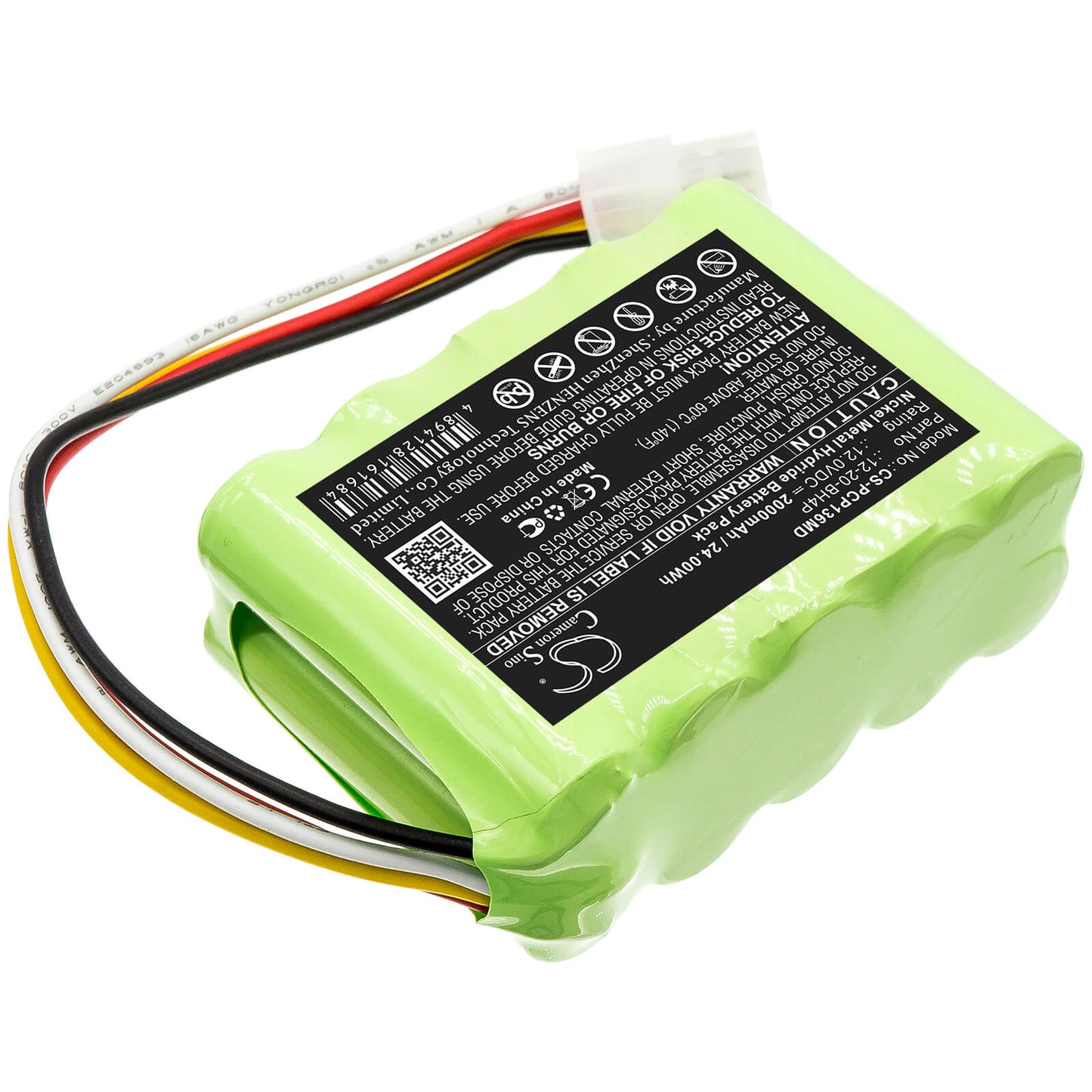 12.0V, 2000mAh, Ni-MH Battery fits Prism, Cp-136, Cp136 Ceiling Hoist Motos, 24Wh