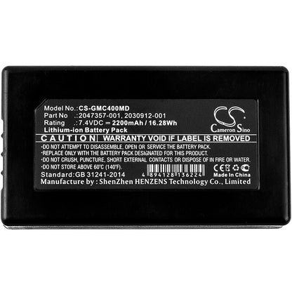 7.4V, 2200mAh, Li-ion Battery fits Ge, Ekg Mac 400, Ekg Mac 600, 16.28Wh
