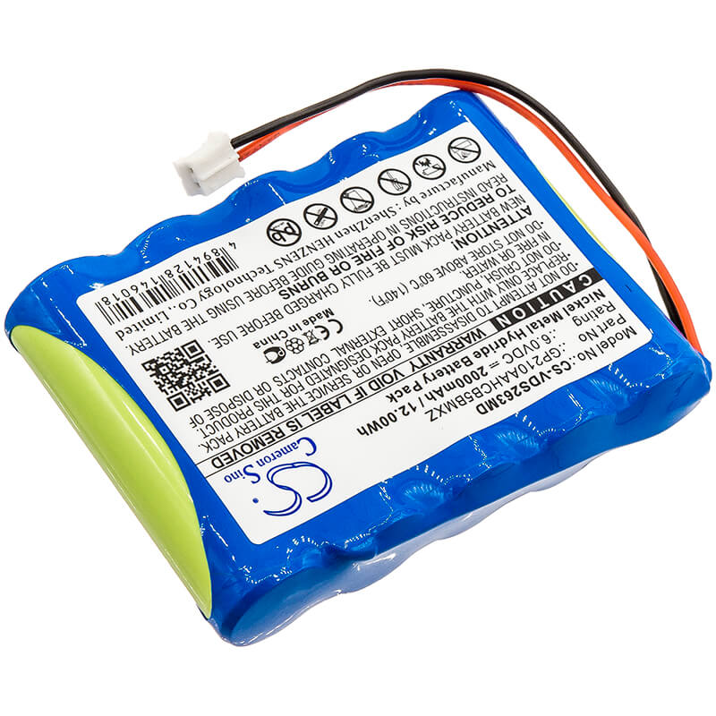 6.0V, 2000mAh, Ni-MH Battery fits Vdw, Silver, Silver Reciproc, 12Wh