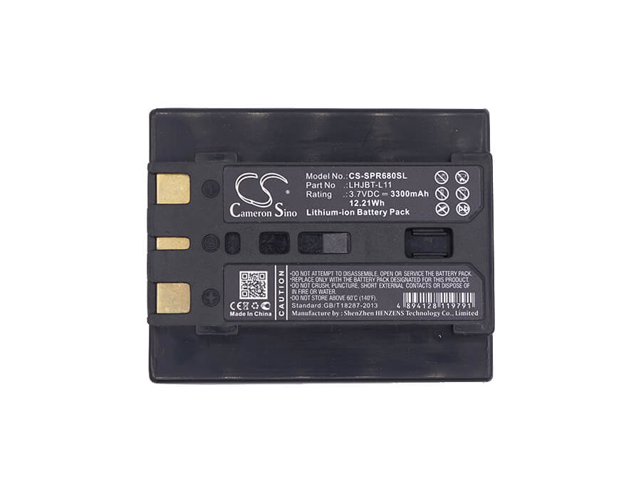3.7V, 3300mAh, Li-ion Battery fits Spectra Precision, Pr-655, Pr-670, 12.21Wh