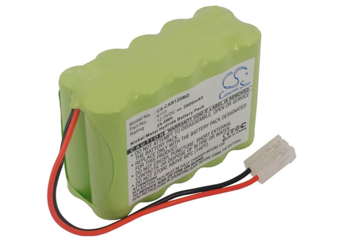 12.0V, 2000mAh, Ni-MH Battery fits Cardiorapid, K360, 24Wh