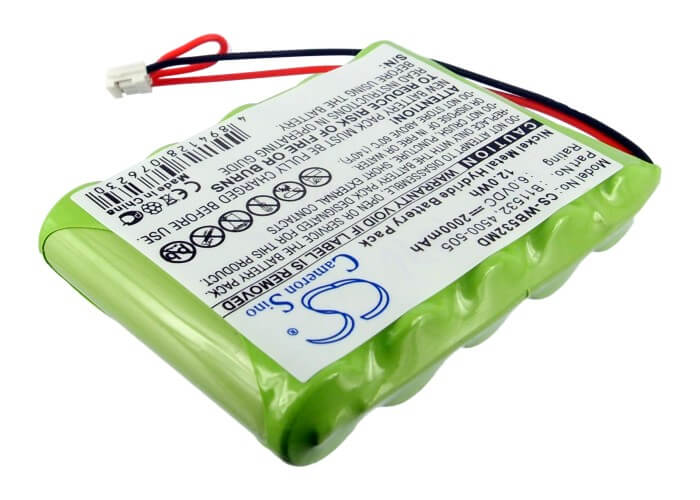 6.0V, 2000mAh, Ni-MH Battery fits Welch-allyn, Lxi Vital Signs Printer, 12Wh