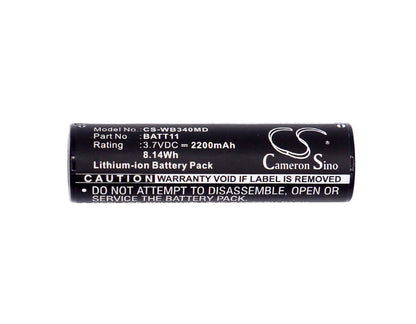 3.7V, 2200mAh, Li-ion Battery fits Riester, L Otoscopes, Laryngoscopes, 8.14Wh