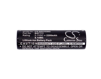 3.7V, 2200mAh, Li-ion Battery fits Welch-allyn, Connex Probp 3400, Connex Probp 3400 Pro Bp, 8.14Wh