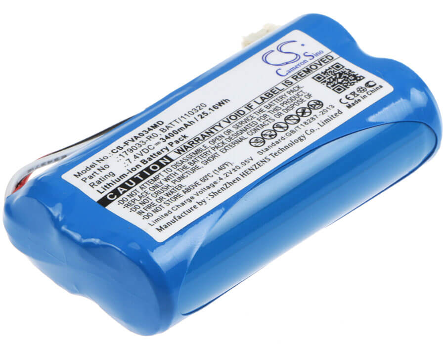 7.4V, 3400mAh, Li-ion Battery fits Fresenius, Infusion Pump Fresenius Voluma, Infusion Pump Volumat Agilia, 25.16Wh