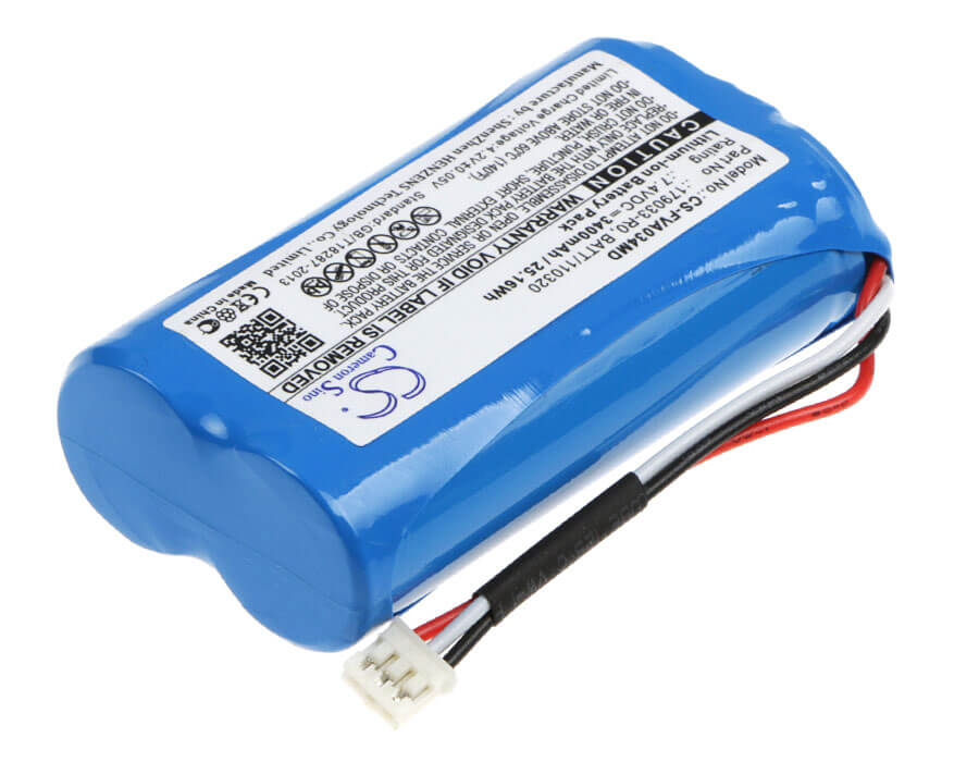 7.4V, 3400mAh, Li-ion Battery fits Fresenius, Infusion Pump Fresenius Voluma, Infusion Pump Volumat Agilia, 25.16Wh