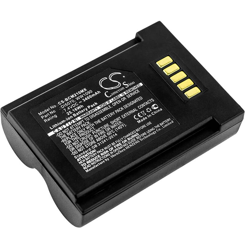 7.4V, 3400mAh, Li-ion Battery fits Bci, Spectro2 10, Spectro2 20, 25.16Wh