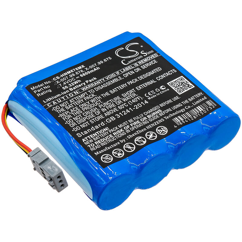 7.4V, 6800mAh, Li-ion Battery fits Heine, Mpack, Mpack Ll, 50.32Wh