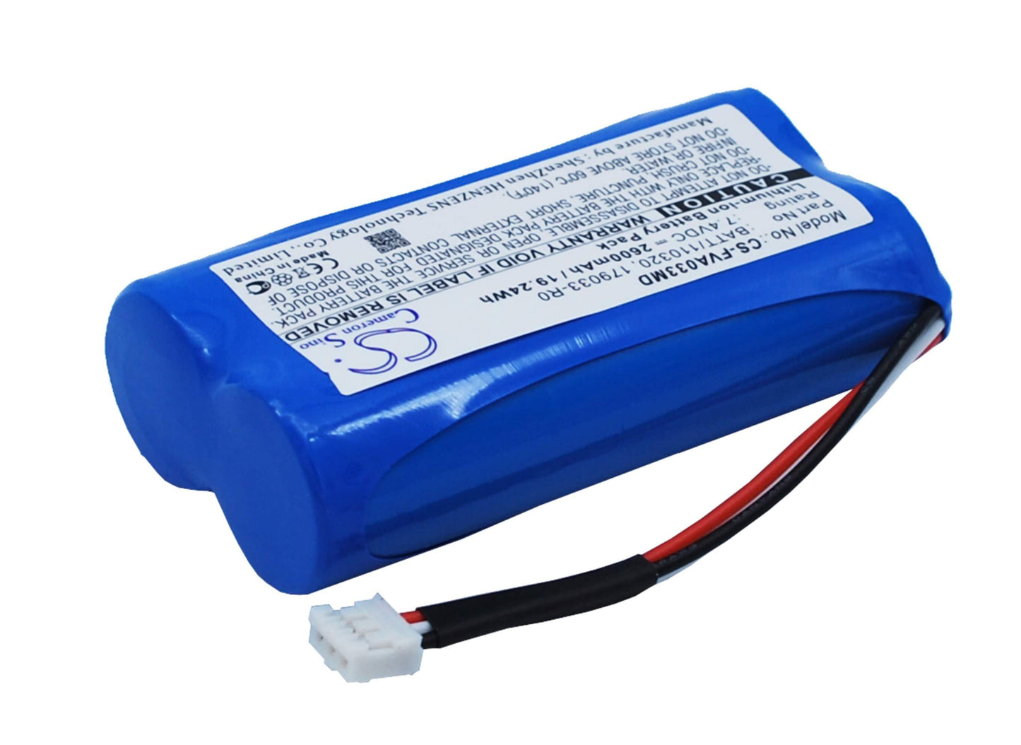 7.4V, 2600mAh, Li-ion Battery fits Fresenius, Infusion Pump Fresenius Voluma, Infusion Pump Volumat Agilia, 19.24Wh