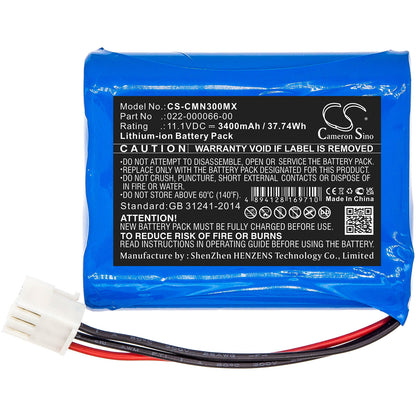 11.1V, 3400mAh, Li-ion Battery fits Comen, Nc3, 37.74Wh
