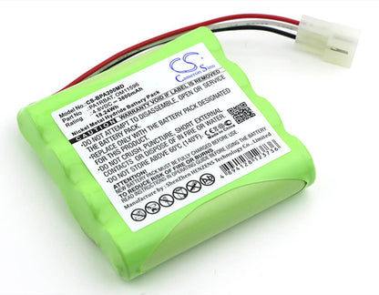 4.8V, 3800mAh, Ni-MH Battery fits Bullard, Pa20 Air Purifying System, 18.24Wh