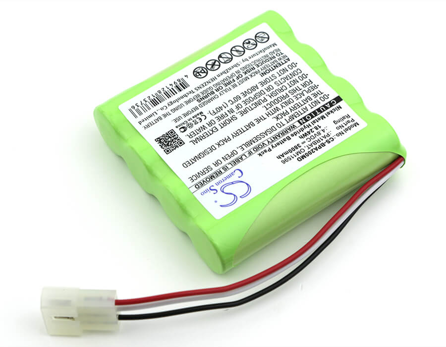 4.8V, 3800mAh, Ni-MH Battery fits Bullard, Pa20 Air Purifying System, 18.24Wh