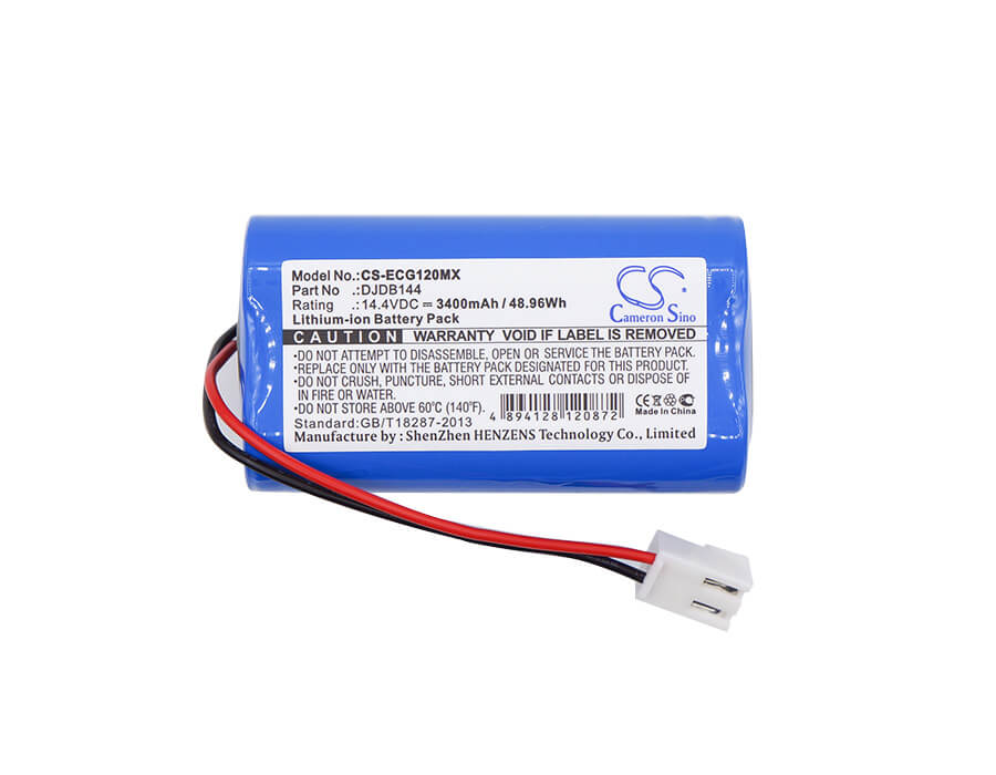 14.4V, 3400mAh, Li-ion Battery fits Cmics, Djdb, Djdb1200, 48.96Wh