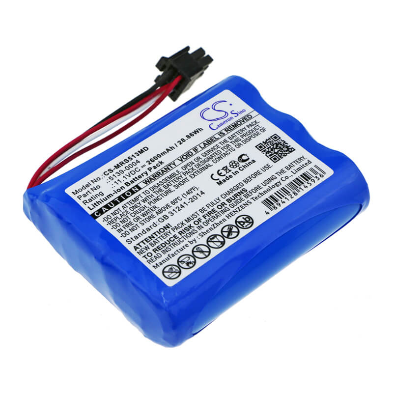 11.1V, 2600mAh, Li-ion Battery fits Masimo, Masimo Sedline, 28.86Wh
