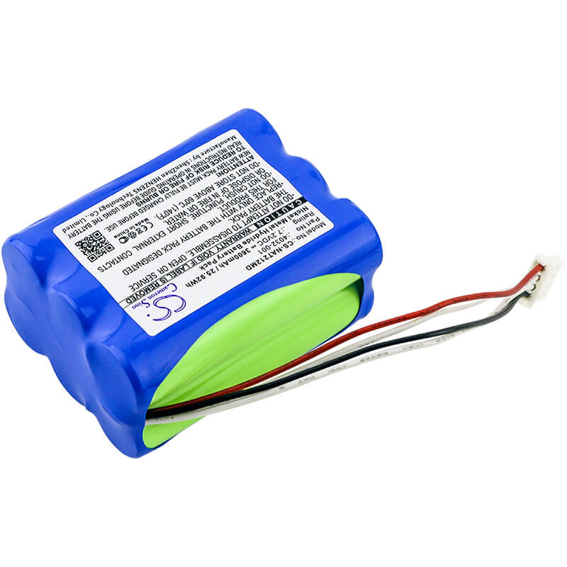 7.2V, 3600mAh, Ni-MH Battery fits Nonin, 2120 Pulse Oximeter, 7500fo, 25.92Wh