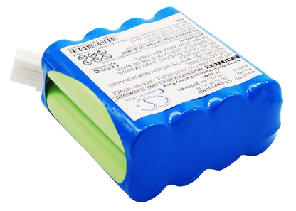 9.6V, 3800mAh, Ni-MH Battery fits Nihon Kohden, Pvm-2700, Pvm-2701, 36.48Wh